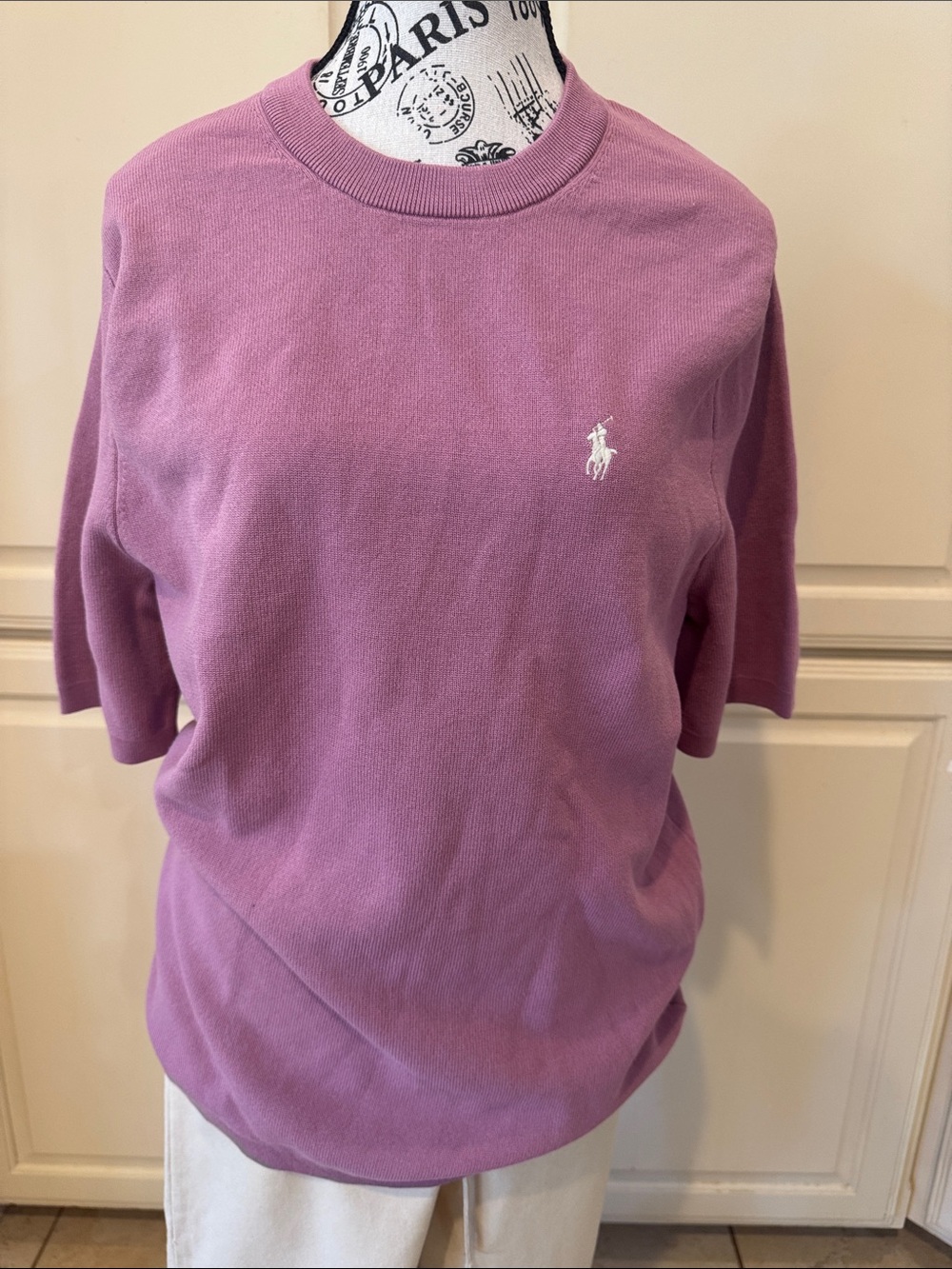 Ralph Lauren Lavender Crewneck Polo Player Tee ( uni sex)